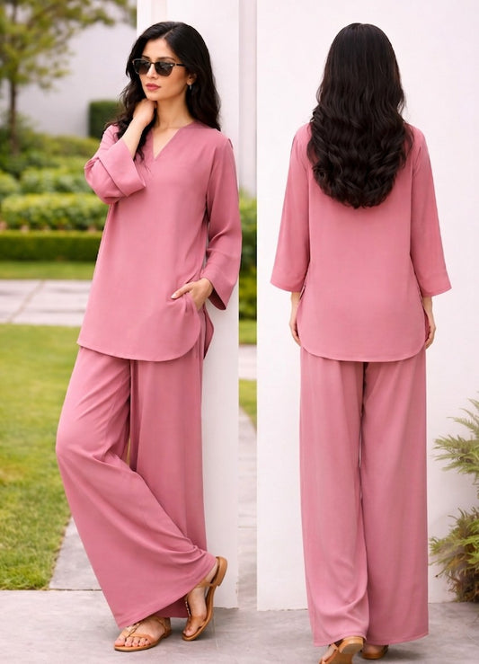 All in One Women’s Silk Outfit | 2 Piece Co-Ord Set Perfect for Every Occasion & Daily Wear
