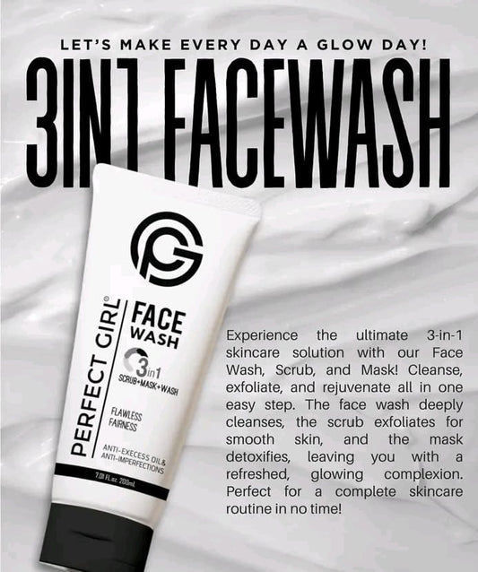 PG 3-in-1 Facewash  – Cleanse, Scrub &amp; Mask