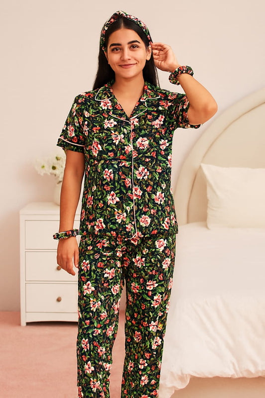 Elegant Stone Linen Nightwear – Comfort Meets Style