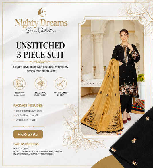 Summer Special Unstitched 3 Piece Dress – Ladies Collection