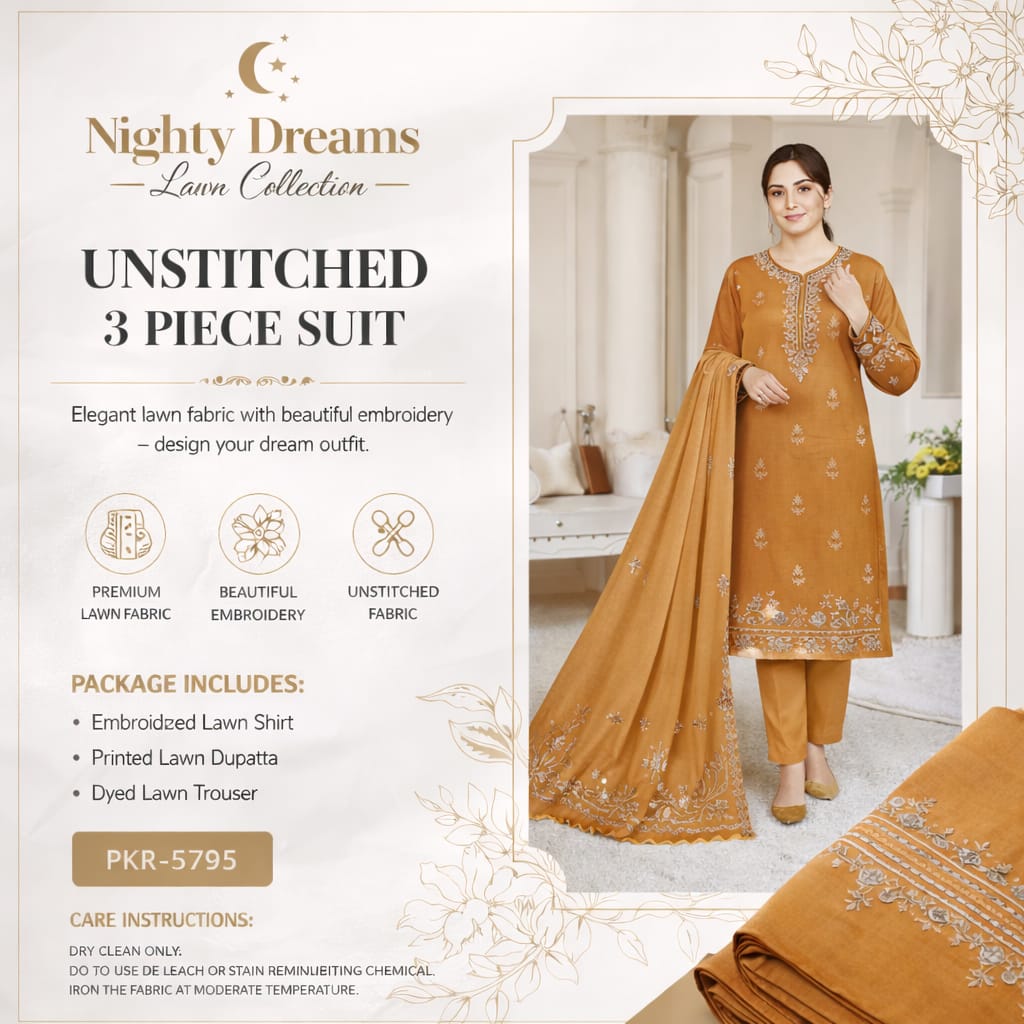 Summer Special Unstitched 3 Piece Dress – Ladies Collection