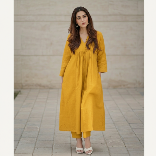 Elegant Long Kurti Set for Women  | Casual & Formal Wear  Comfortable Loose Fit Outfit  Trendy Everyday Style
